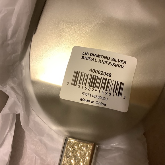 Waterford Diamond Bridal Knife Server Set - Picture 4 of 10